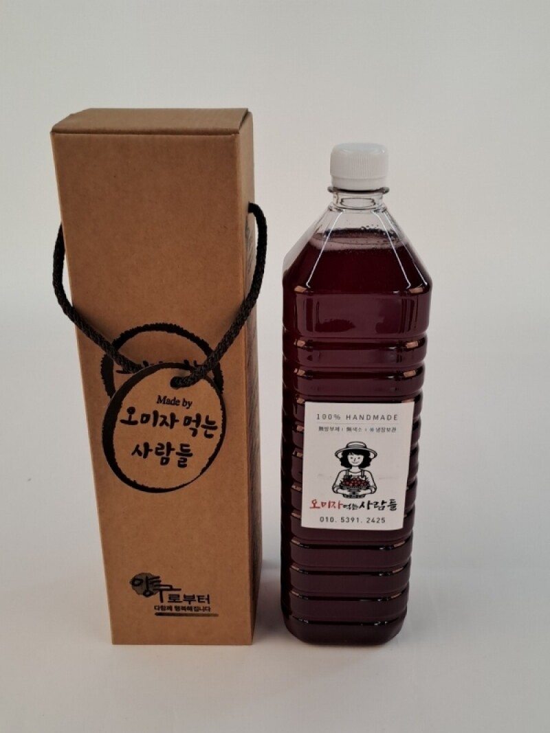 오미자먹는사람들,양구 오미자청 1.5L 오미자원액 [원산지:국산(강원도 양구군)]