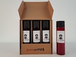 양구 오미자청 선물세트 500ml x 3병 오미자원액 [원산지:국산(강원도 양구군)]