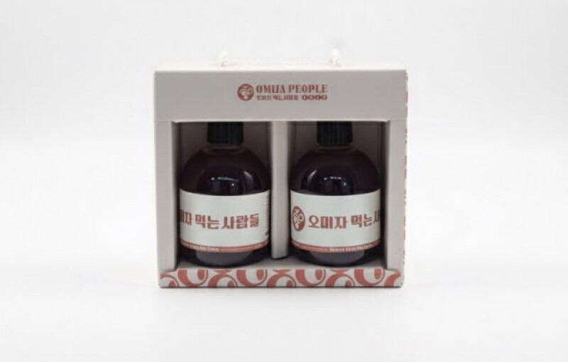 오미자 먹는 사람들,오미자 먹는 사람들 - 양구 오미자청 150ml * 2병 (선물포장) 오미자원액