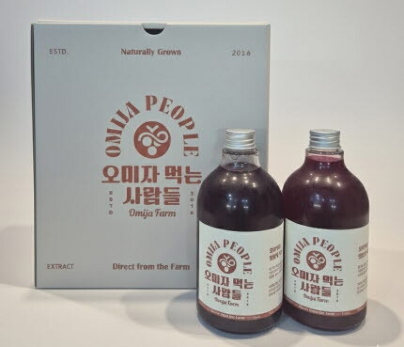 오미자 먹는 사람들,오미자 먹는 사람들 - 양구 오미자청 750ml * 2병 (선물포장) 오미자원액