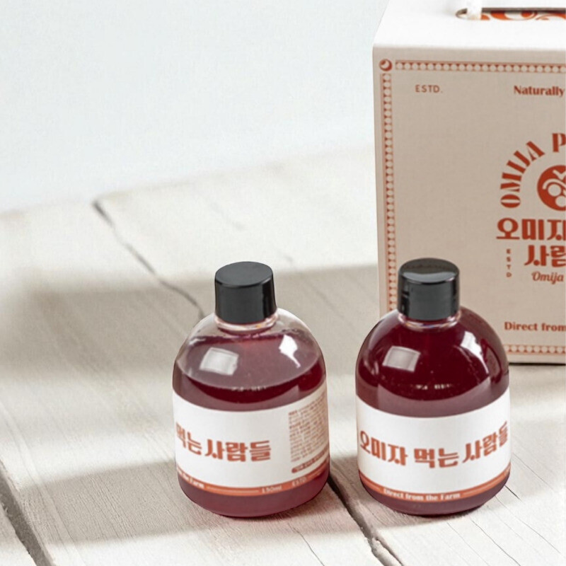 오미자 먹는 사람들,오미자 먹는 사람들 - 양구 오미자청 150ml * 2병 선물세트
